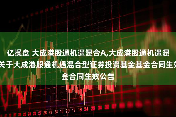 亿操盘 大成港股通机遇混合A,大成港股通机遇混合C: 关于大成港股通机遇混合型证券投资基金基金合同生效公告