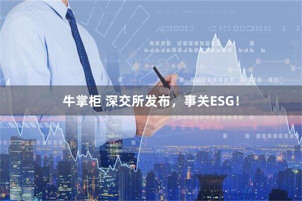 牛掌柜 深交所发布，事关ESG！