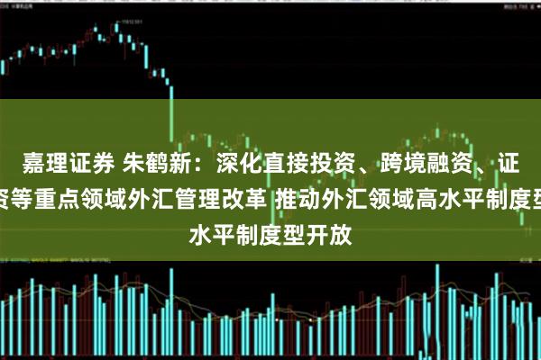 嘉理证券 朱鹤新:深化直接投资、跨境融资、证券投资等重点领域外汇管理改革 推动外汇领域高水平制度型开放