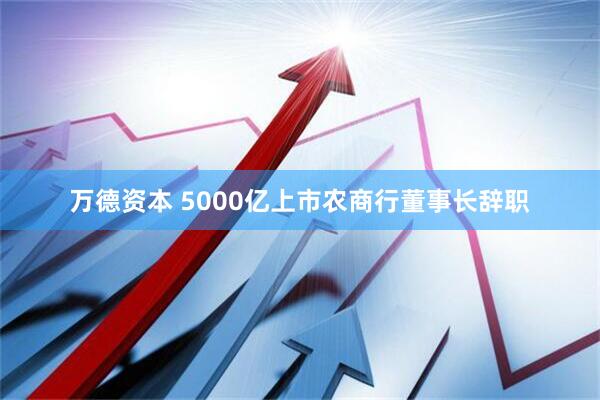 万德资本 5000亿上市农商行董事长辞职